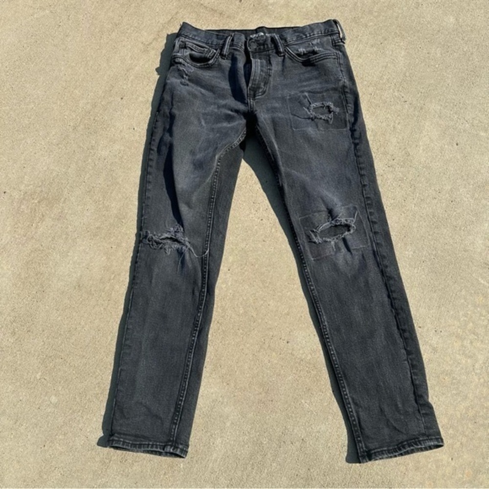Old Navy Men's Black Skinny Jeans   S2